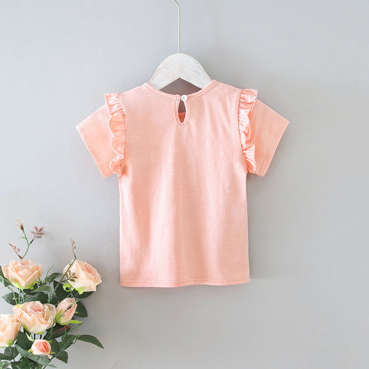 Baby Lace T-Shirt β Soft Cotton Sweet Style | Tiny and Thrives