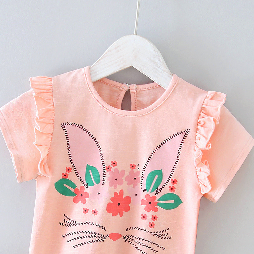 Baby Lace T-Shirt – Soft Cotton Sweet Style | Tiny and Thrives