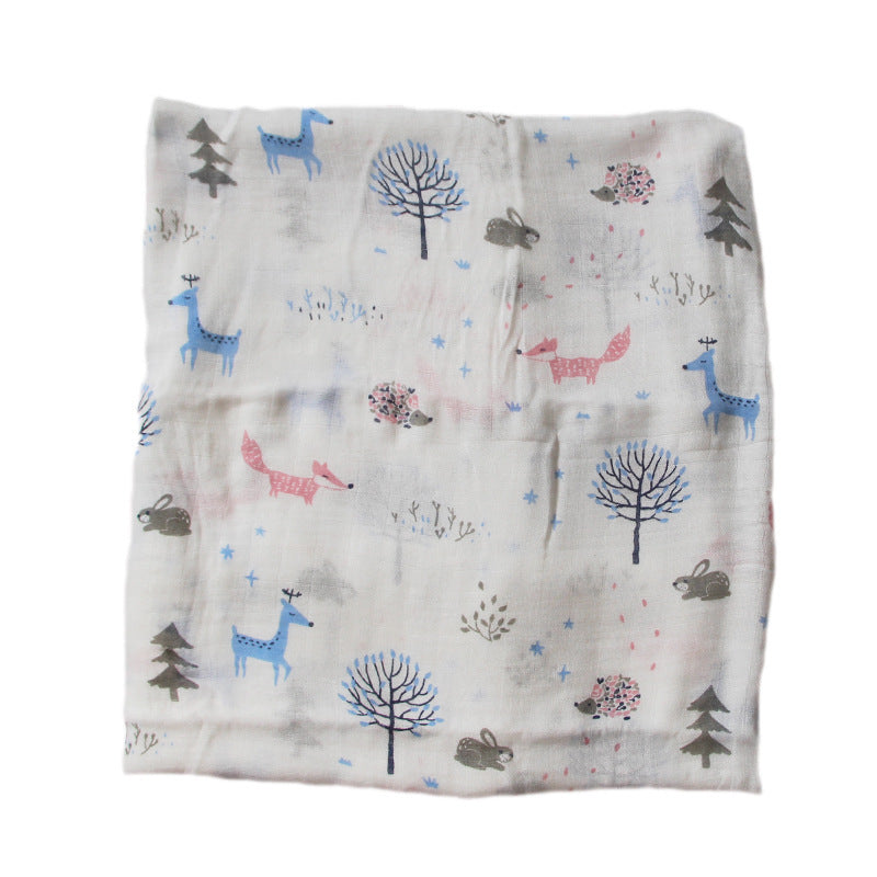Bamboo Muslin Swaddle | Soft Neutral Receiving Blanket | Tiny and Thrives