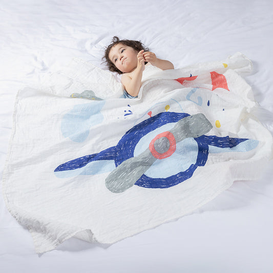 Baby Boy Swaddle β Soft Cotton Muslin Blanket for Newborns | Tiny and Thrives