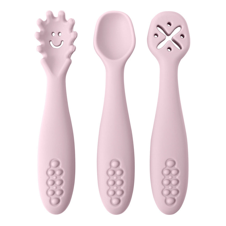 3 Silicone Spoons and Forks for Babies – Safe Feeding Set | Tiny and Thrives
