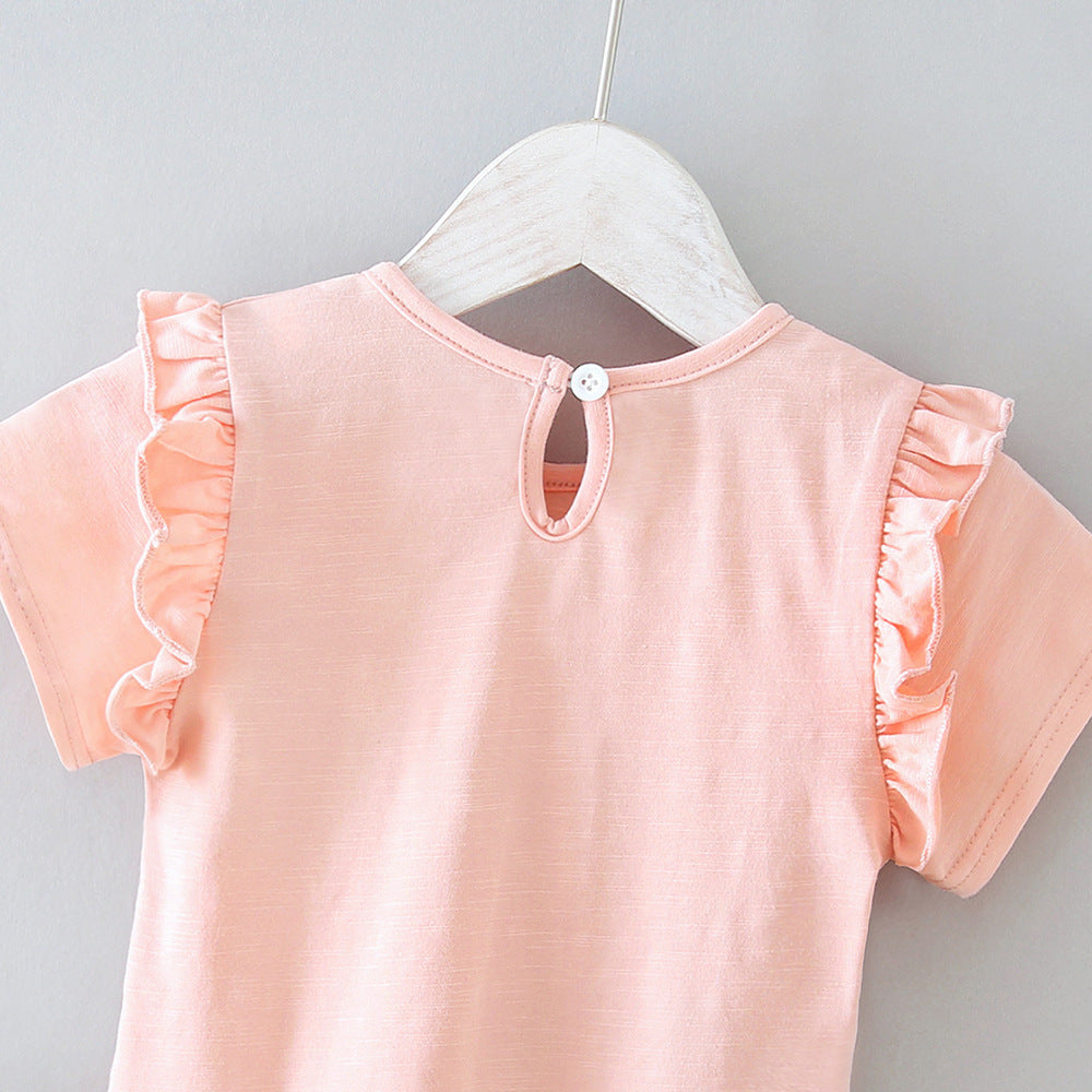 Baby Lace T-Shirt – Soft Cotton Sweet Style | Tiny and Thrives