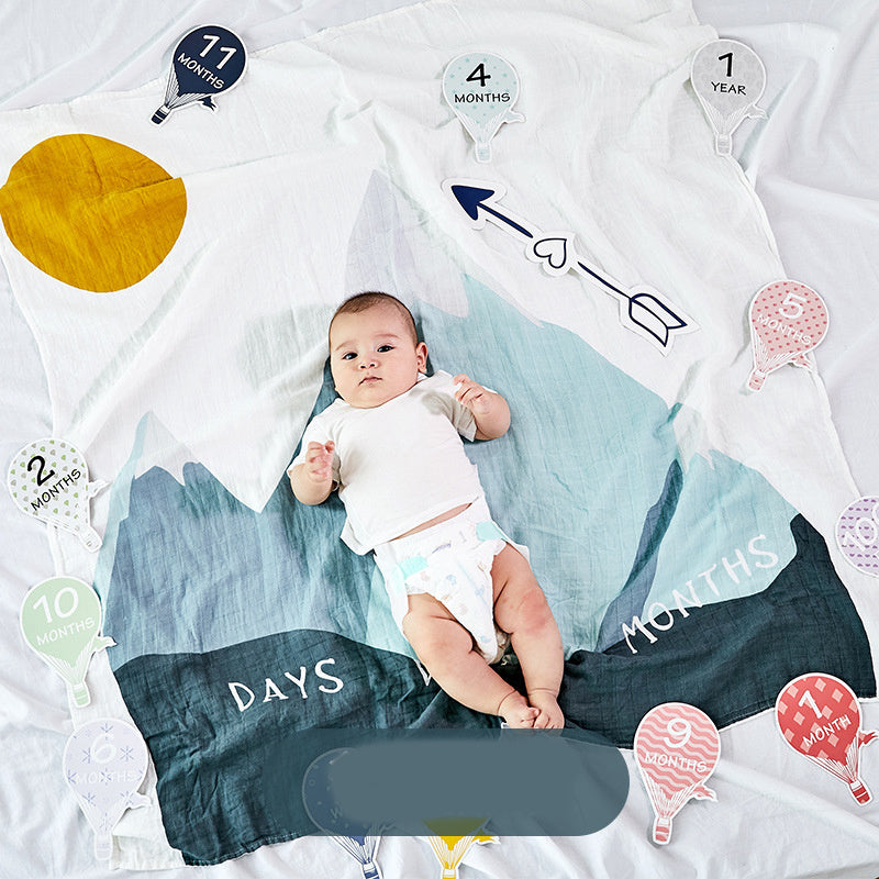 Baby Boy Swaddle – Soft Cotton Muslin Blanket for Newborns | Tiny and Thrives