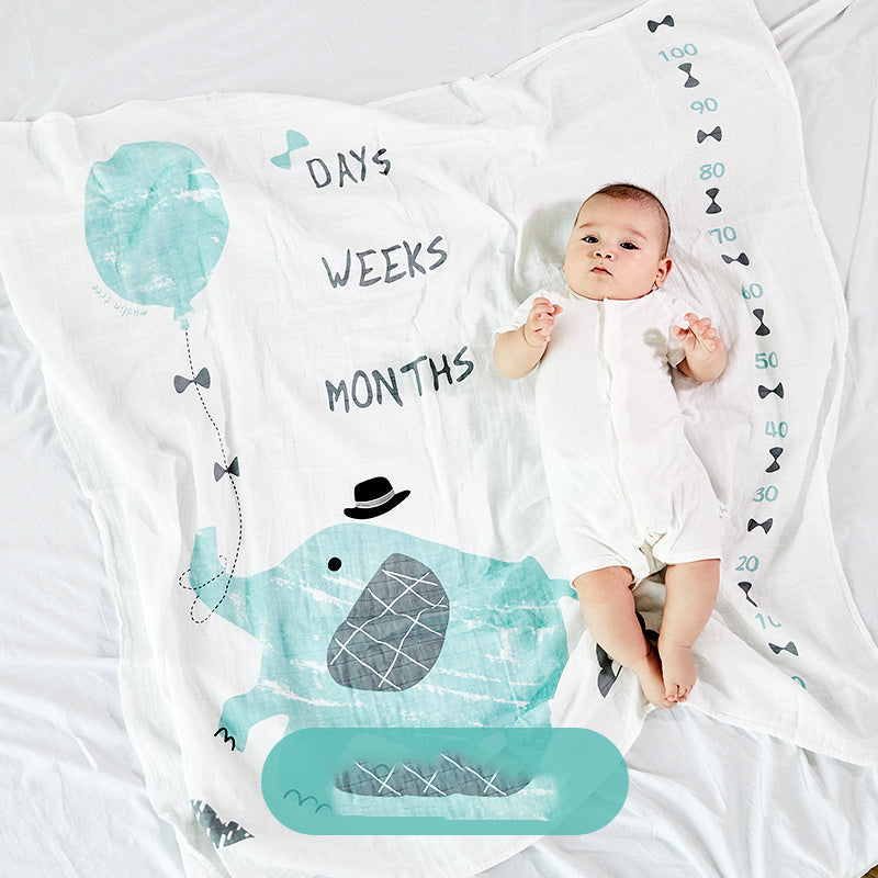 Baby Boy Swaddle – Soft Cotton Muslin Blanket for Newborns | Tiny and Thrives