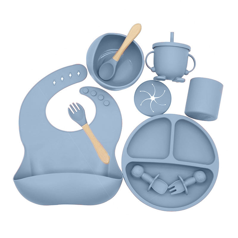 Silicone Feeding Set for Babies – 10-Piece Safe Mealtime Kit | Tiny and Thrives