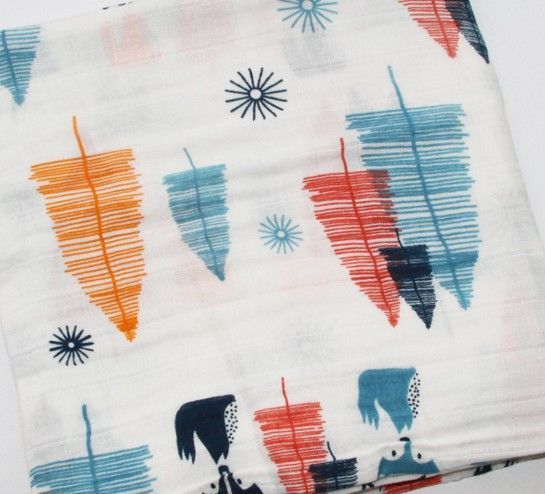 Bamboo Muslin Swaddle | Soft Neutral Receiving Blanket | Tiny and Thrives