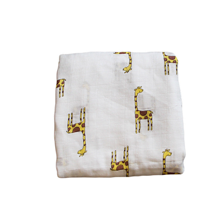 Bamboo Muslin Swaddle | Soft Neutral Receiving Blanket | Tiny and Thrives