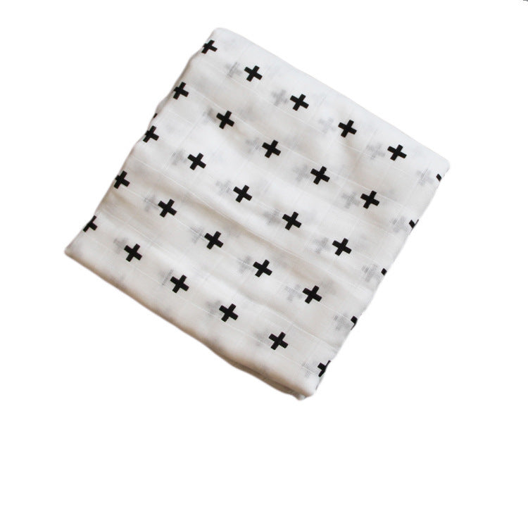 Bamboo Muslin Swaddle | Soft Neutral Receiving Blanket | Tiny and Thrives