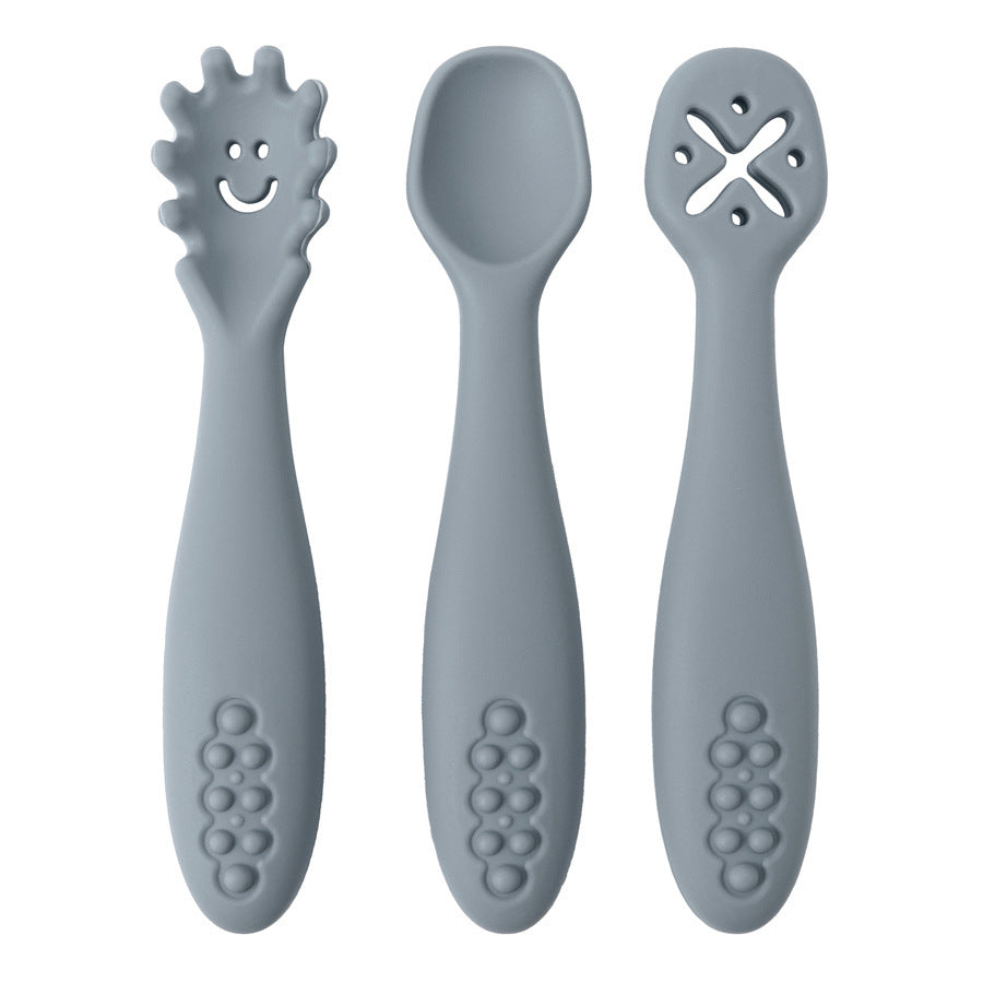 3 Silicone Spoons and Forks for Babies – Safe Feeding Set | Tiny and Thrives