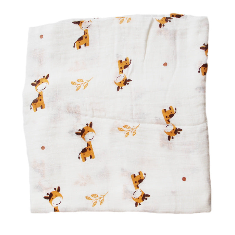 Bamboo Muslin Swaddle | Soft Neutral Receiving Blanket | Tiny and Thrives