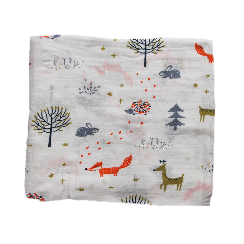 Bamboo Muslin Swaddle | Soft Neutral Receiving Blanket | Tiny and Thrives