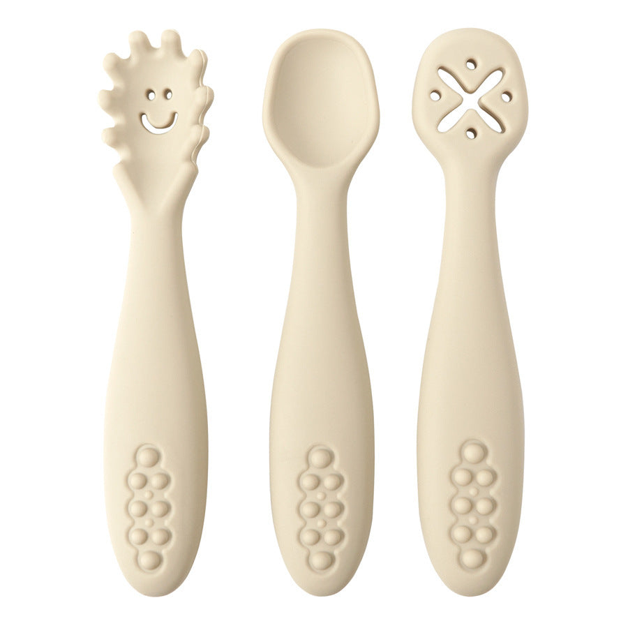 3 Silicone Spoons and Forks for Babies – Safe Feeding Set | Tiny and Thrives