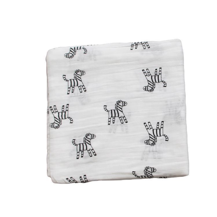 Bamboo Muslin Swaddle | Soft Neutral Receiving Blanket | Tiny and Thrives