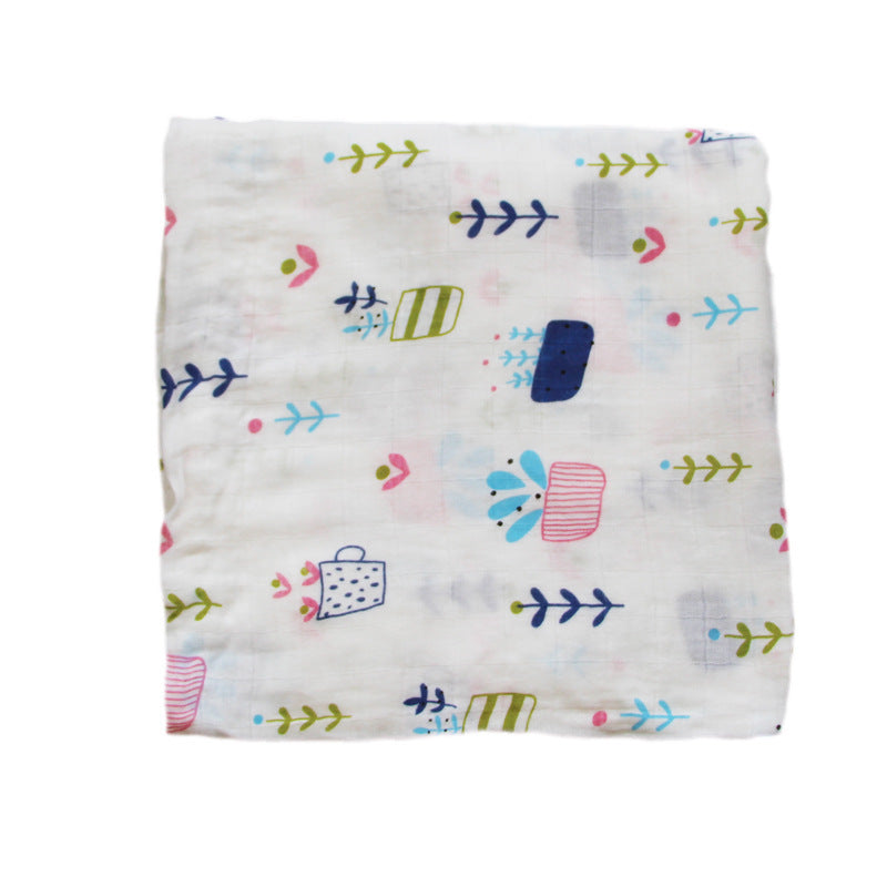 Bamboo Muslin Swaddle | Soft Neutral Receiving Blanket | Tiny and Thrives