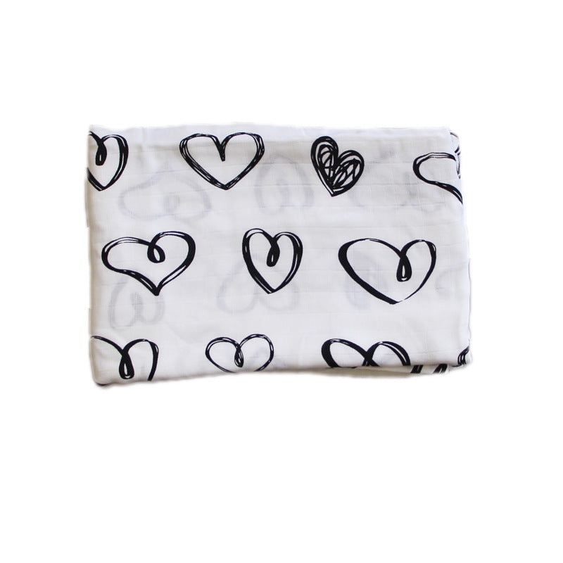 Bamboo Muslin Swaddle | Soft Neutral Receiving Blanket | Tiny and Thrives
