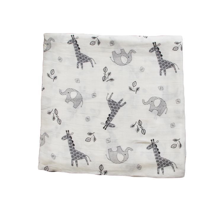 Bamboo Muslin Swaddle | Soft Neutral Receiving Blanket | Tiny and Thrives