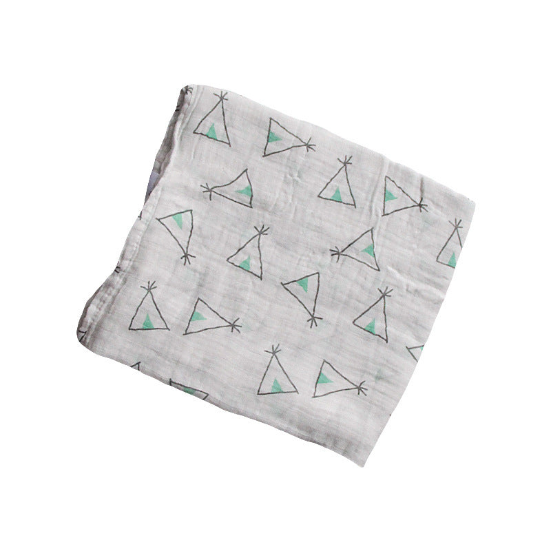 Bamboo Muslin Swaddle | Soft Neutral Receiving Blanket | Tiny and Thrives