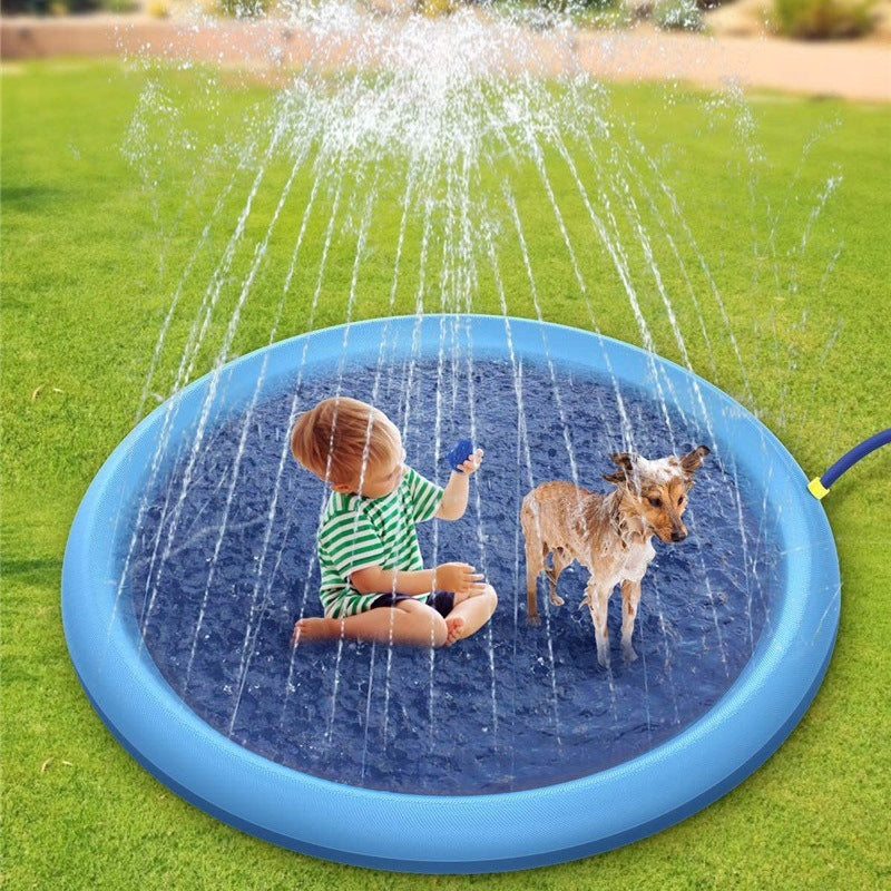 Non-Slip Splash Pad for Kids & Pets – Summer Water Fun | Tiny and Thrives