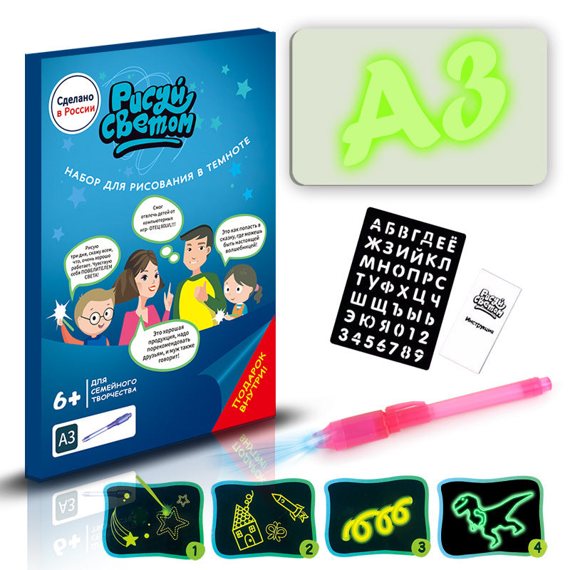 Light Drawing Pad 3D Magic Sketch Board for Kids | Tiny and Thrives