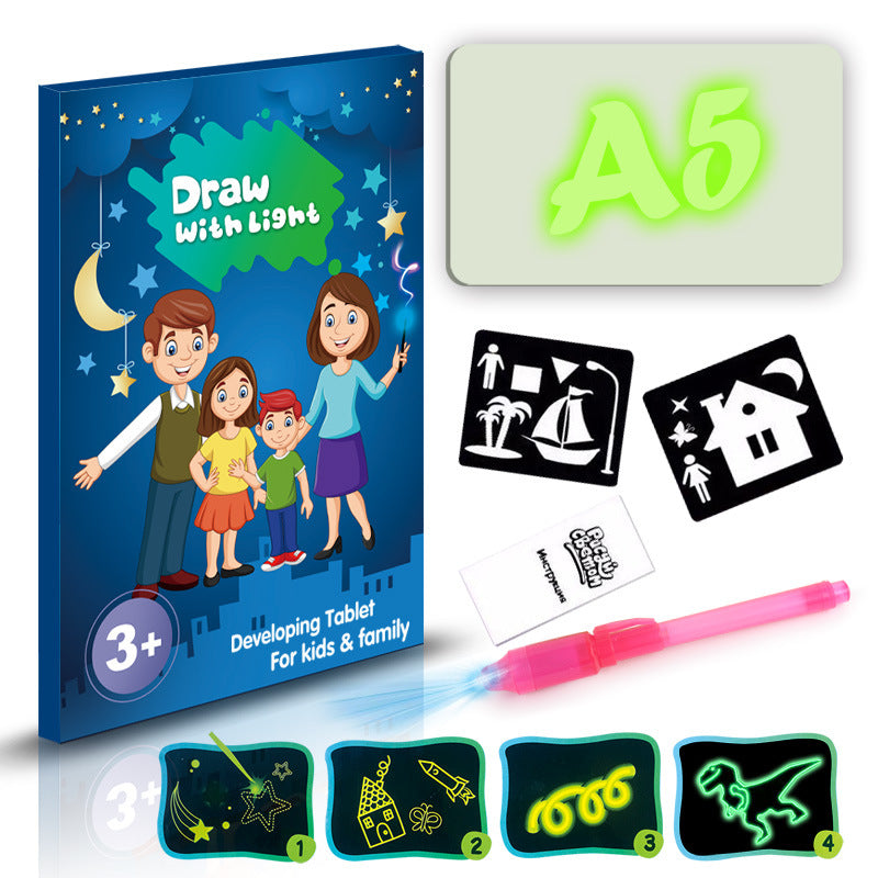 Light Drawing Pad 3D Magic Sketch Board for Kids | Tiny and Thrives