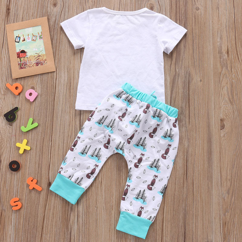 Newborn Baby Clothes Set T-shirt and Pants Outfit – Tiny and Thrives