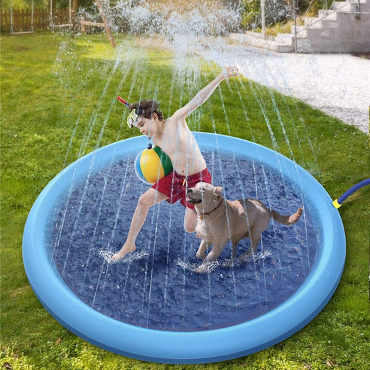 Non-Slip Splash Pad for Kids & Pets – Summer Water Fun | Tiny and Thrives