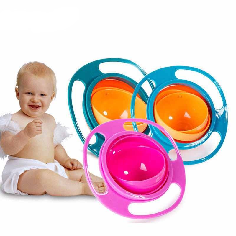 360° Rotate Spill-Proof Baby Bowl – Easy Clean & Safe | Tiny and Thrives