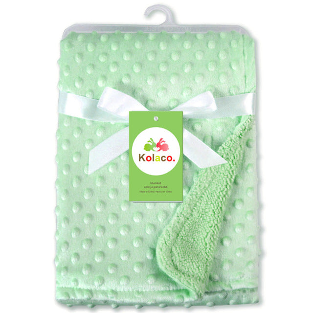 Polar Dot Baby Blanket – Soft Newborn Swaddle Wrap | Tiny and Thrives