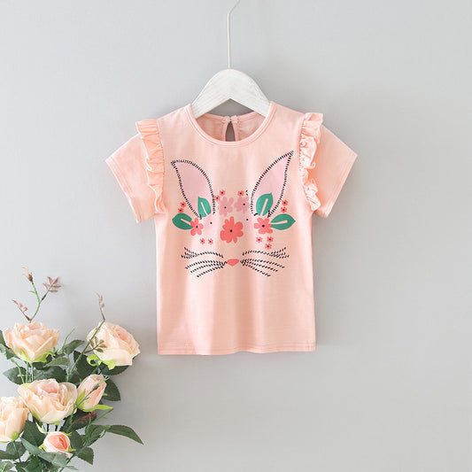 Baby Lace T-Shirt – Soft Cotton Sweet Style | Tiny and Thrives