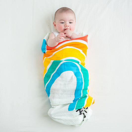 Baby Boy Swaddle – Soft Cotton Muslin Blanket for Newborns | Tiny and Thrives