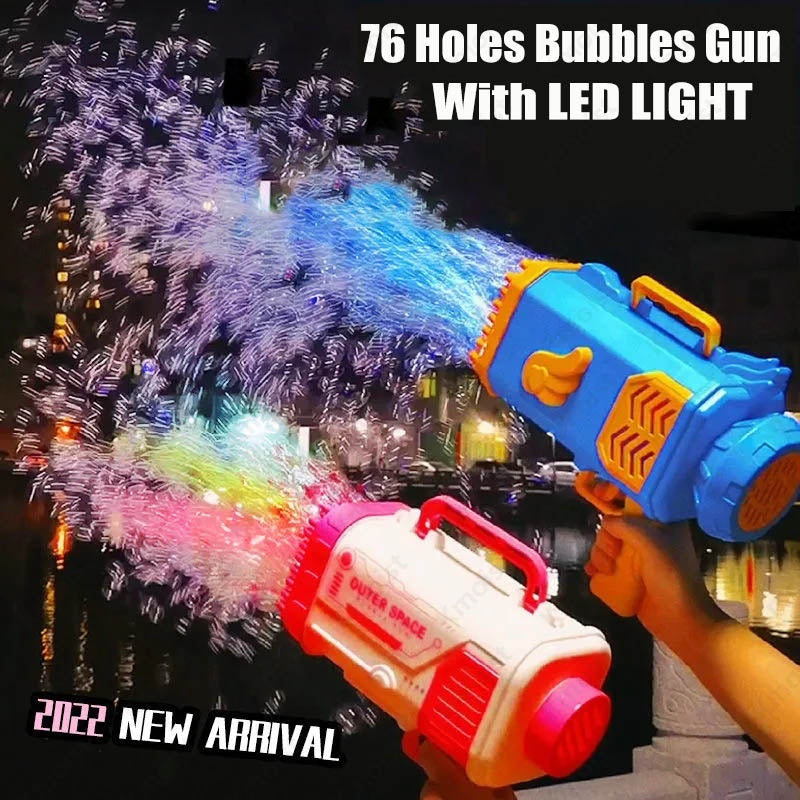 69 Holes Bubble Gun Toy – Automatic Soap Bubble Blower | Tiny and Thrives