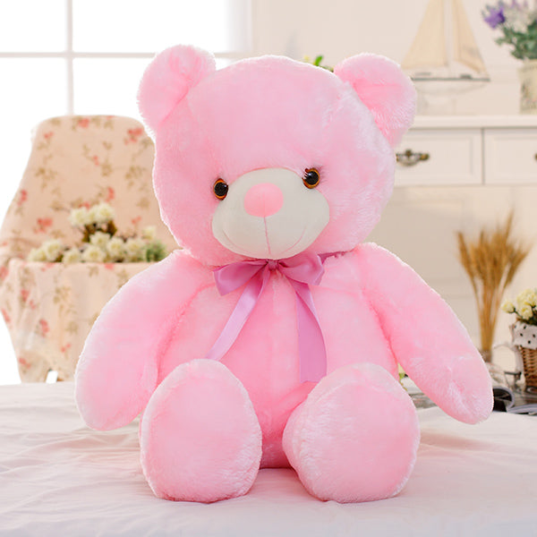LED Teddy Bear Plush Toy with Color Changing Lights | Tiny and Thrives