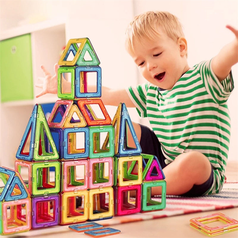 Magnetic Building Blocks DIY Construction Toys for Kids | Tiny and Thrives