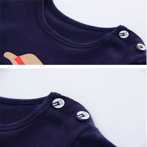 Baby Summer Clothing Set Cartoon Cotton T-Shirt Outfit for Toddlers | Tiny and Thrives