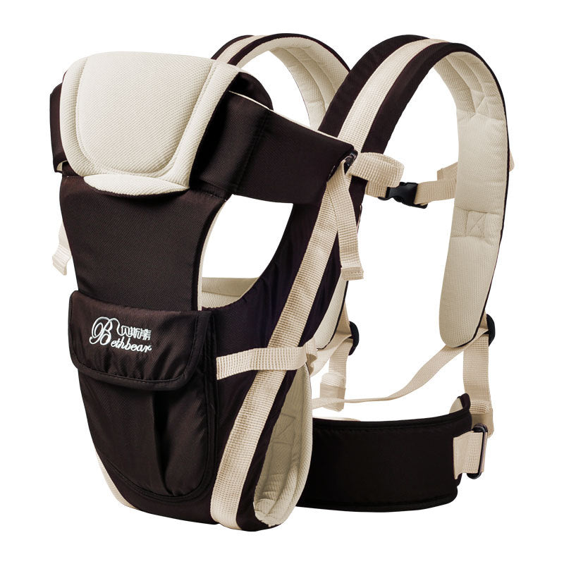 Baby Carrier with Hip Seat Double Shoulder Ergonomic Support | Tiny and Thrives