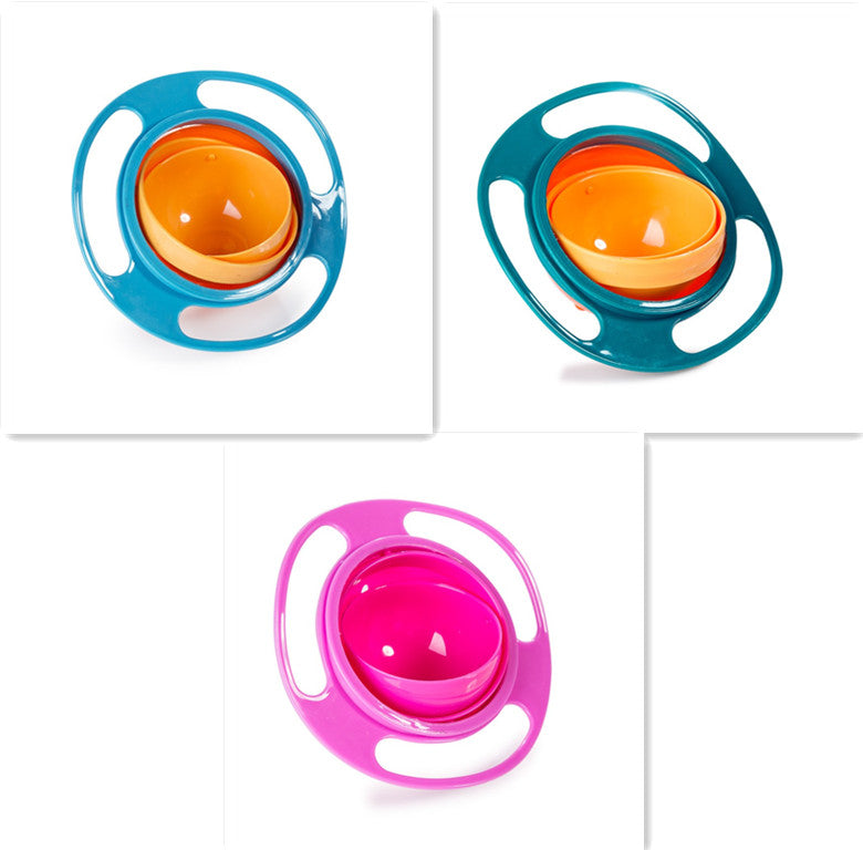 360° Rotate Spill-Proof Baby Bowl – Easy Clean & Safe | Tiny and Thrives