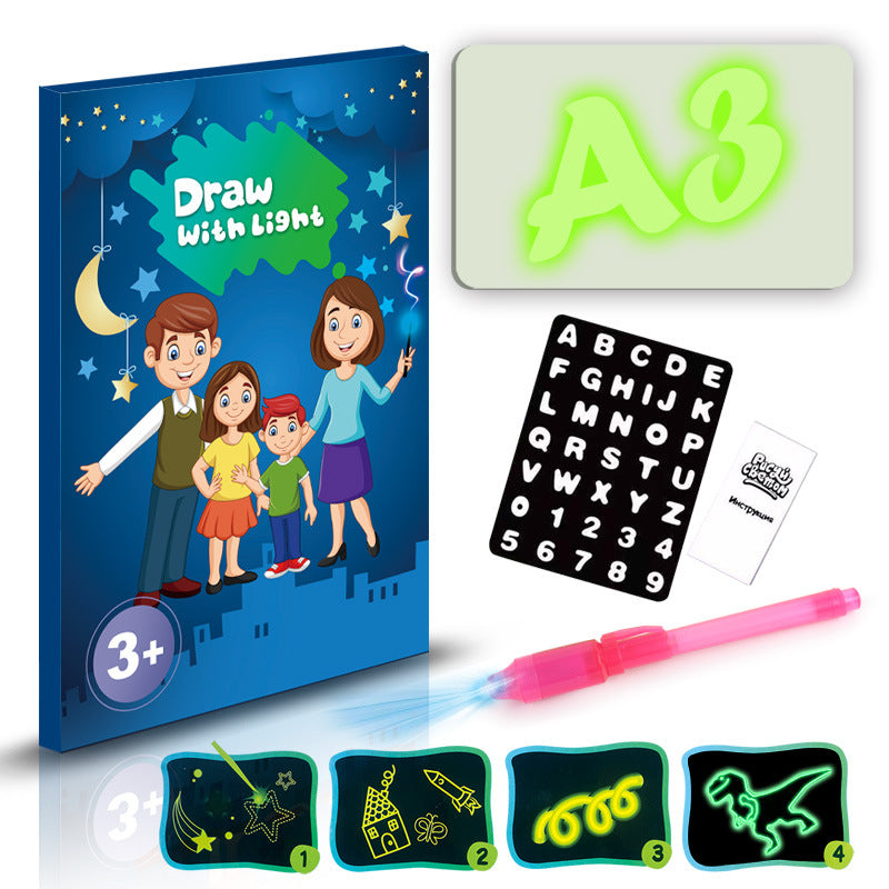 Light Drawing Pad 3D Magic Sketch Board for Kids | Tiny and Thrives