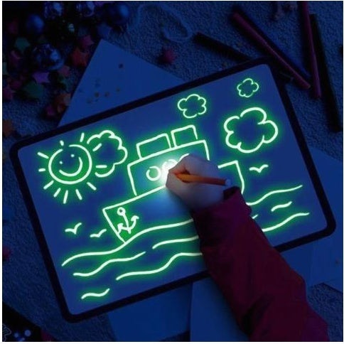 Light Drawing Pad 3D Magic Sketch Board for Kids | Tiny and Thrives