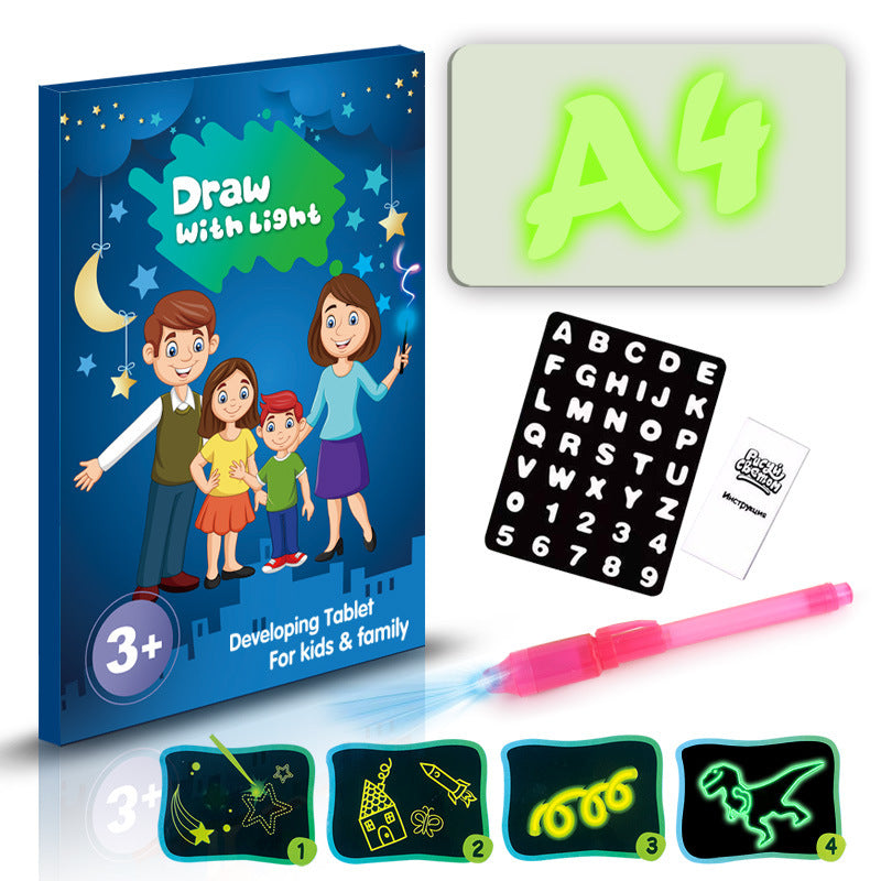 Light Drawing Pad 3D Magic Sketch Board for Kids | Tiny and Thrives