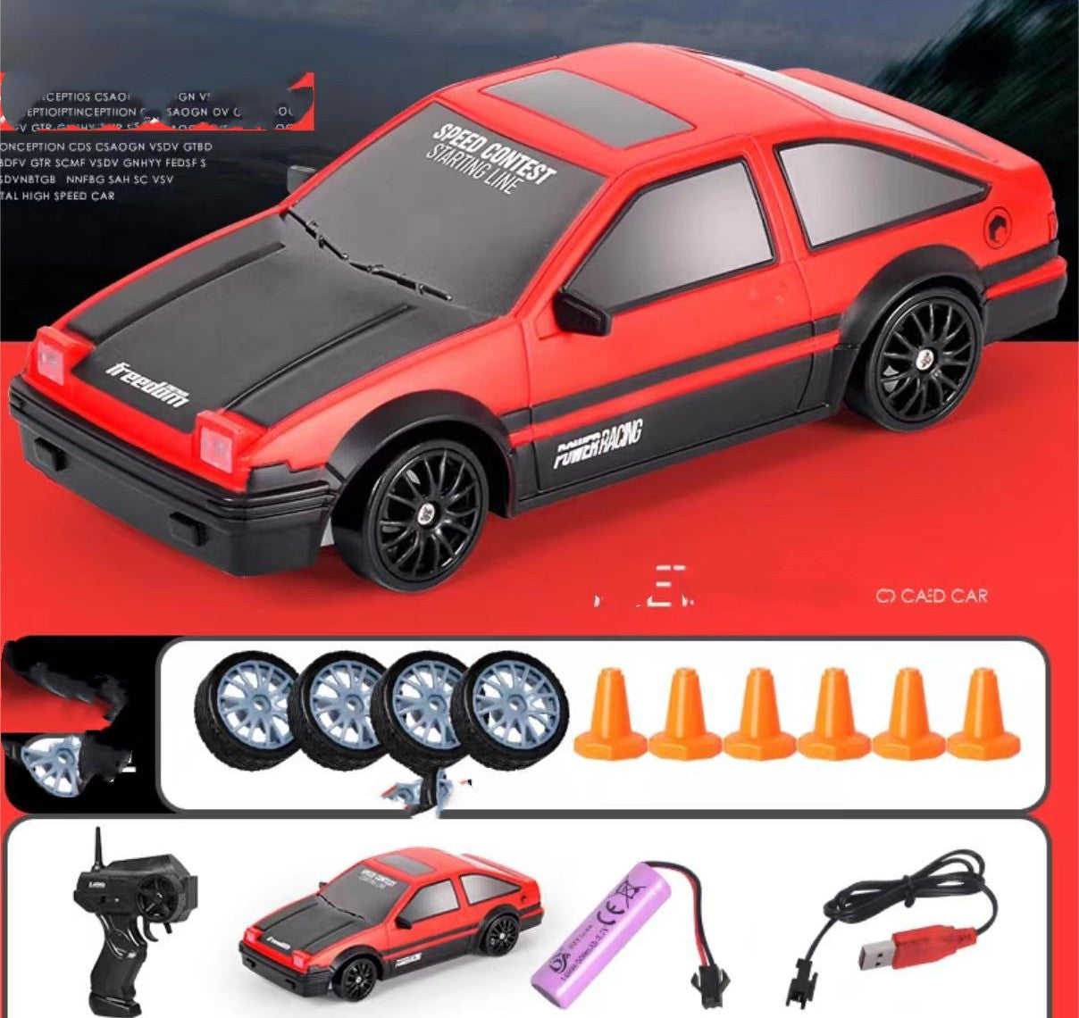 RC Drift Car 4WD High-Speed Remote Control Racing Toy | Tiny and Thrives
