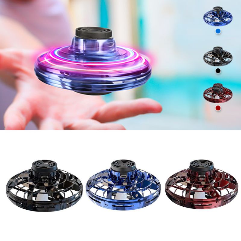 Mini Fingertip Gyro Drone Toy – LED UFO Flying Spinner | Tiny and Thrives