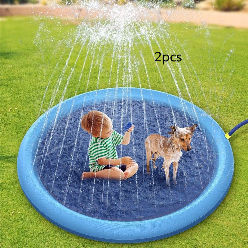 Non-Slip Splash Pad for Kids & Pets – Summer Water Fun | Tiny and Thrives