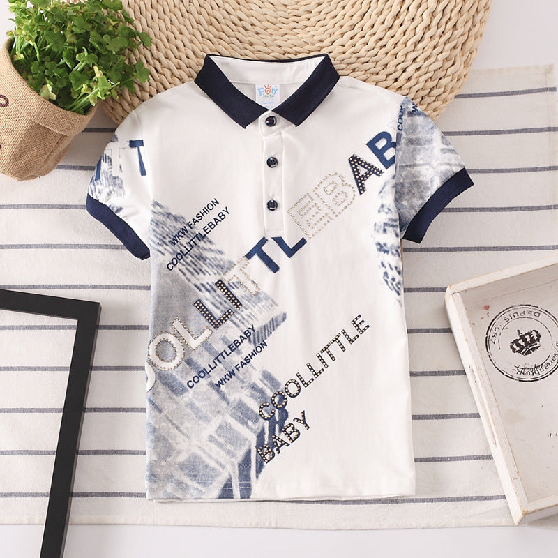 Kids Boys Cotton Shirt Short Sleeve Summer Tops – Tiny and Thrives