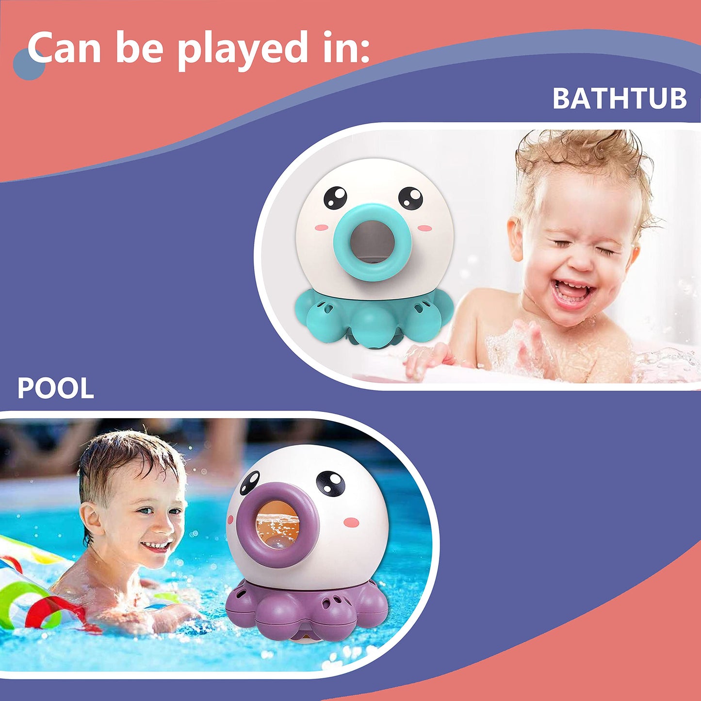 Octopus Bath Toy Water Spray Fountain for Babies & Toddlers | Tiny and Thrives