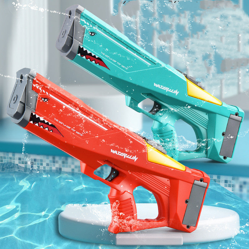 Electric Water Gun Shark Toy High Pressure Summer Water Blaster | Tiny and Thrives