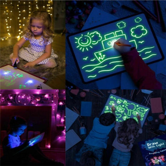 Light Drawing Pad 3D Magic Sketch Board for Kids | Tiny and Thrives