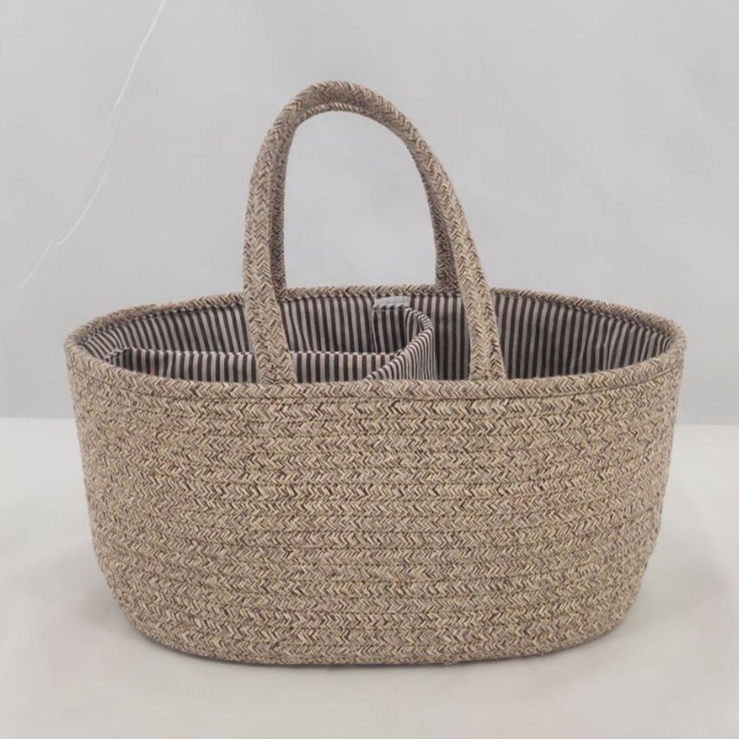 Baby Changing Basket – Large Cotton Rope Diaper Organizer | Tiny and Thrives